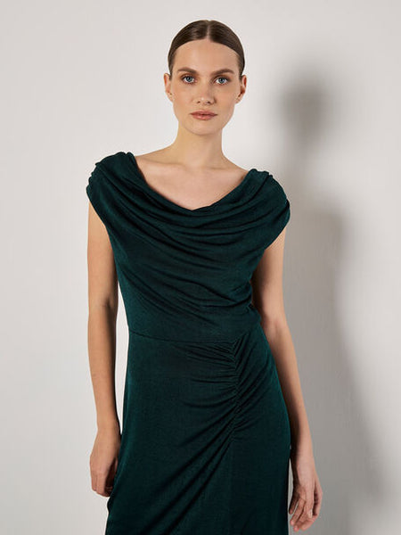 Laurie Sheen Ruched Dress (Green)