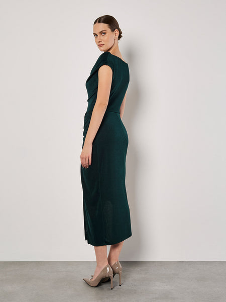 Laurie Sheen Ruched Dress (Green)