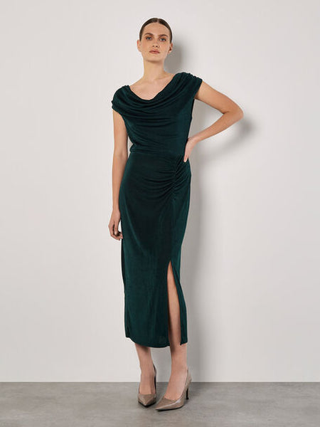 Laurie Sheen Ruched Dress (Green)