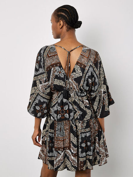 Leanne Scarf Print Kaftan Dress