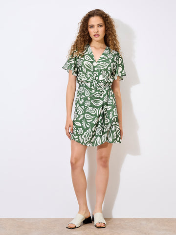 Presley Wrap Dress (Green)