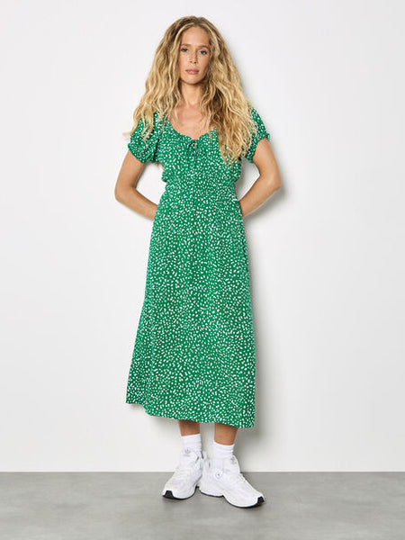 Mira Spotted Dress (Green)
