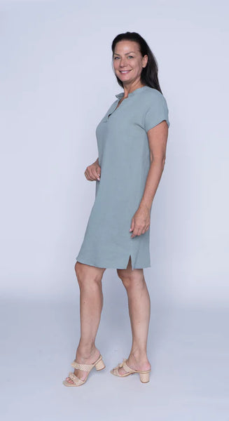 Viv Cotton Gauze Dress (Sage)