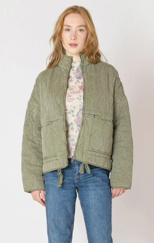 Aurelia Quilted Jacket (Olive)