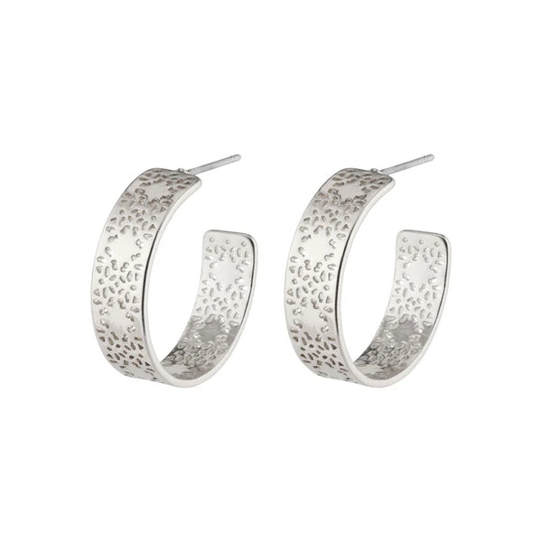 Carol Plated Hoop Earrings - 2 Colour Options