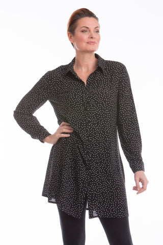 Hilda Long Polka Dot Blouse