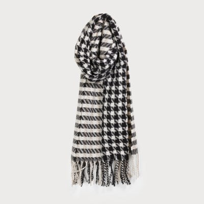 Wrenley Houndstooth Scarf - 2 Colour Options