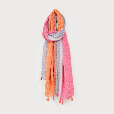 Morissa Ditsy Floral Scarf with Tassels - 3 Colour Options - 25% OFF AT CHECKOUT - FINAL SALE