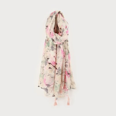 Helena Floral Print Scarf - 2 Colour Options