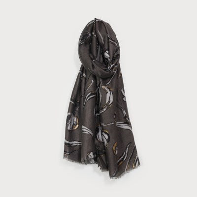 Hilda Metallic Accent Scarf - 4 Colour Options