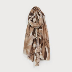 Teagan Folliage Scarf (Tan)