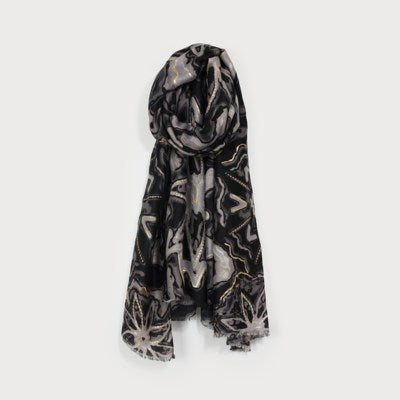 Mafrie Metallic Accent Scarf - 2 Colour Options