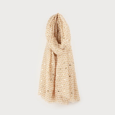 Emma Foil Heart Scarf - 3 Colour Options