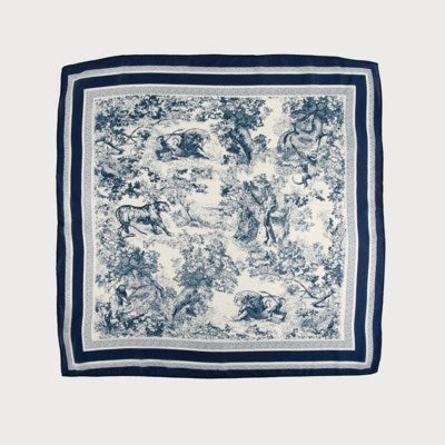 Satin Square Head / Neck Scarf - 2 Colour Options