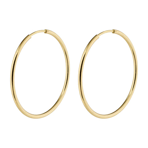 Sanne Plated Medium Hoop - 2 Colour Options