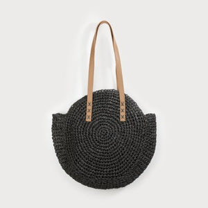 Mara Round Raffia Tote - 4 Colour Options