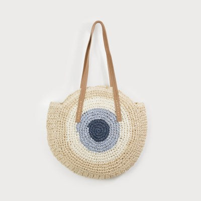 Mara Round Raffia Tote - 4 Colour Options