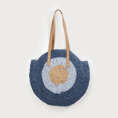 Mara Round Raffia Tote - 4 Colour Options