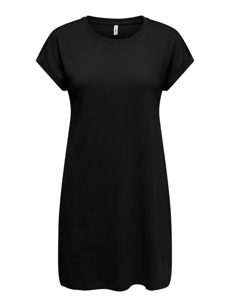Bloom Organic Cotton T-Shirt Dress (Black)