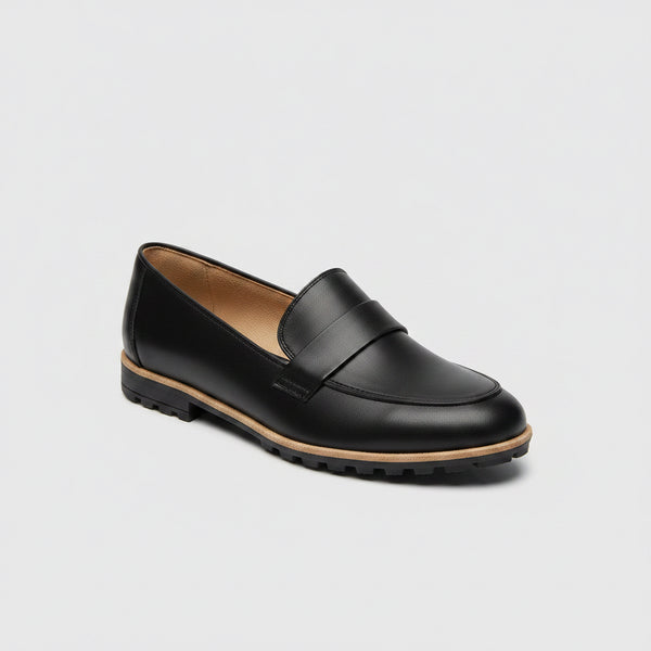Carlie Wide Width Loafer (Black)