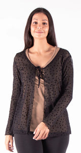 Belise Lace Cardigan (Black)