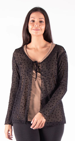 Belise Lace Cardigan (Black)