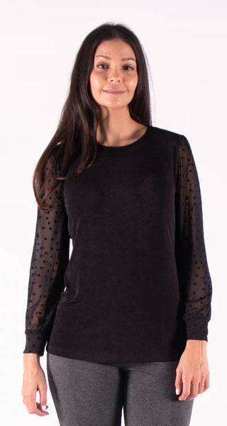 Marie Polka Dot Sleeve Top
