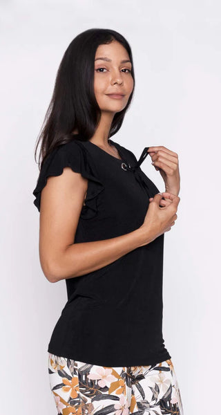 Ronnie Slinky Top (Black)