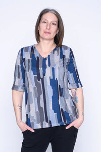 Jennifer Printed Knit Top