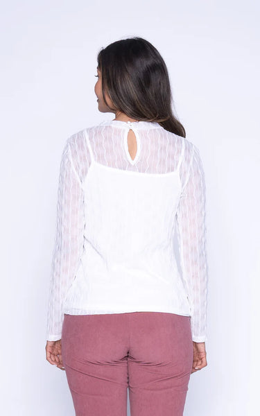Marlise Lace Top (White)