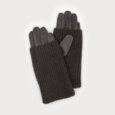 Oprah Ribbed Wrist Warmer Faux Suede Gloves - 5 Options