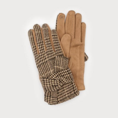 Diane Knot Plaid Gloves - 3 Colour Options