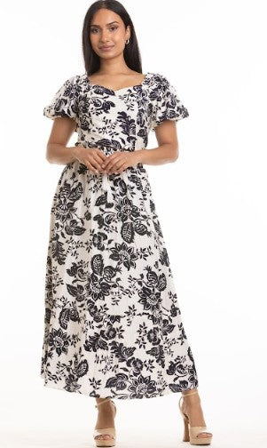 Lina Top and Skirt Set (Navy)