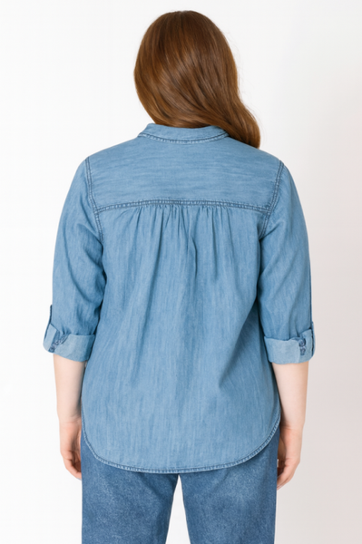 PLUS Gabbie Denim Shirt