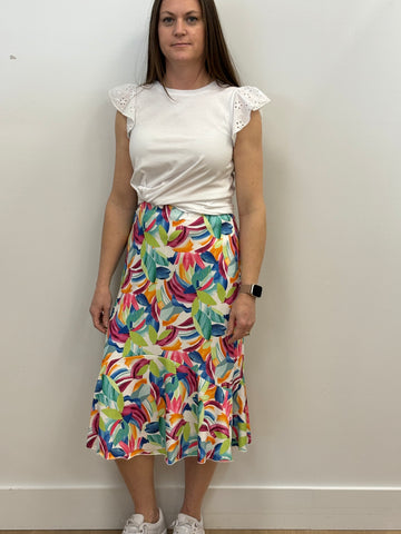 Mila Flared Skirt (Tropical)