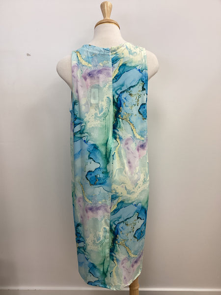 PLUS Compliments Amy Watercolour Tank Dress