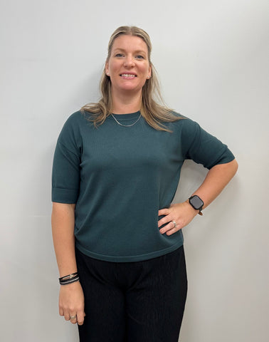 Morla Knit Top (Green Gables)