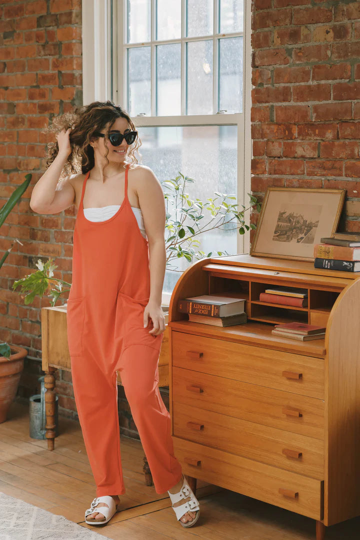 Smash + Tess Abigael Romper (Chili Orange)