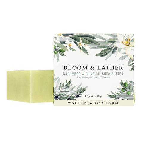 Bloom & Lather Moisturizing Soap (Cucumber & Olive Oil Shea Butter)