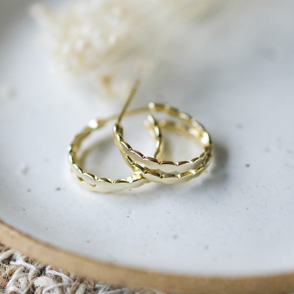 Bella Hoop Earrings - 2 Colour Options