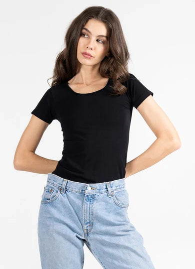 C'est Moi Bamboo Scoop Top - Multiple Colours