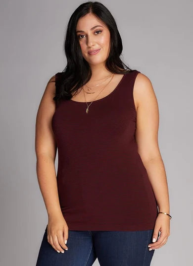 CURVY C'est Moi Long Bamboo Tank - Multiple Colours