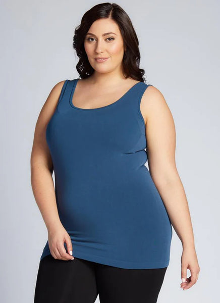 CURVY C'est Moi Long Bamboo Tank - Multiple Colours