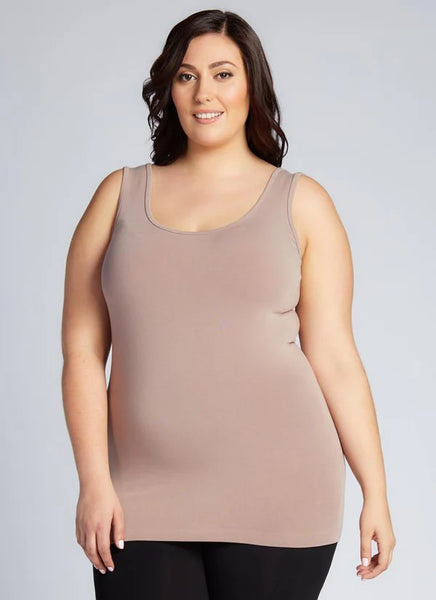CURVY C'est Moi Long Bamboo Tank - Multiple Colours