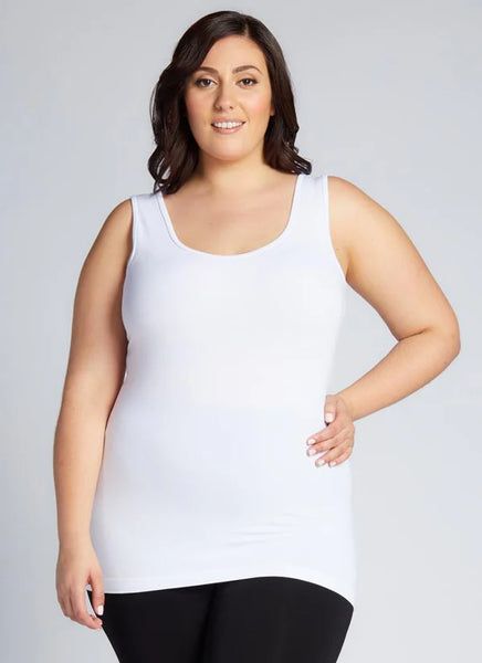CURVY C'est Moi Long Bamboo Tank - Multiple Colours