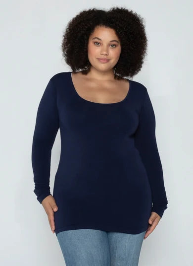 CURVY C'est Moi Long Sleeve Top - Multiple Colours