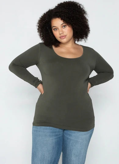 CURVY C'est Moi Long Sleeve Top - Multiple Colours