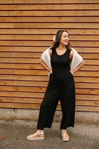 Smash + Tess Colbie Crop Romper (Black)