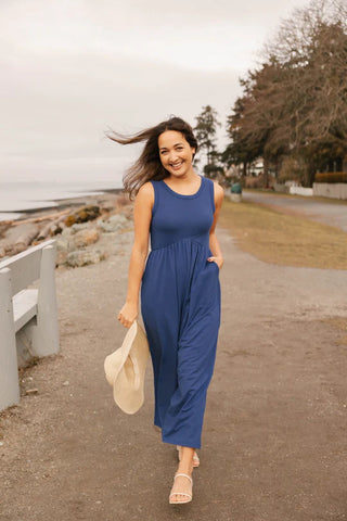 Smash + Tess Colbie Crop Romper (Sea Blue)