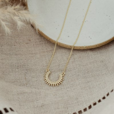 Curved Luck Necklace - 2 Colour Options